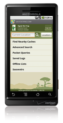 Geocaching.com Android App