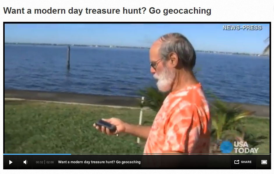 USAToday video of Geocaching