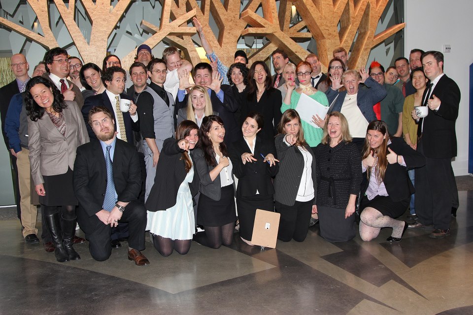 Recent "Corporate Day" at Geocaching HQ (no one really dresses like this)