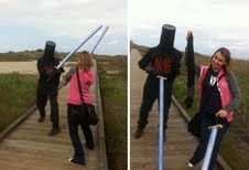 Adela and knight square off