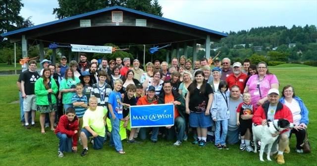 Jared and geocachers at