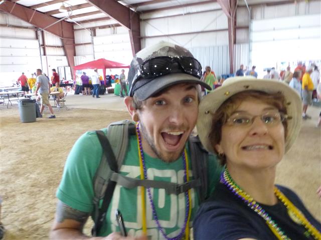 Me (left) with Irene from team geocite.