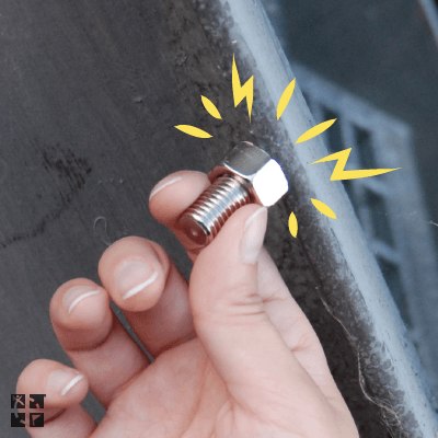 A double-whammy, a magnetic and camouflaged