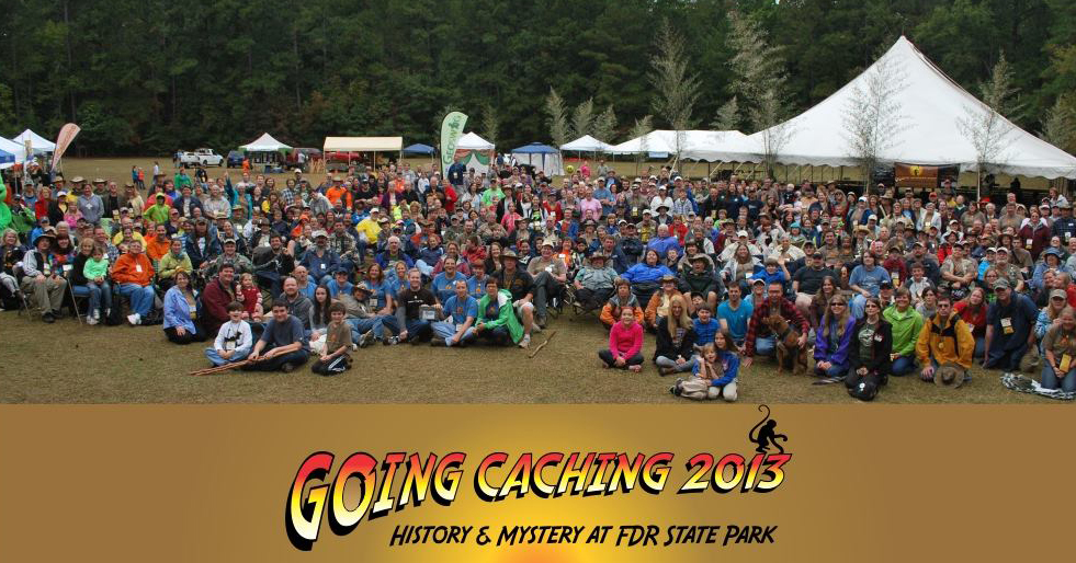 The full crew from the Going Caching 2013 Mega-Event.