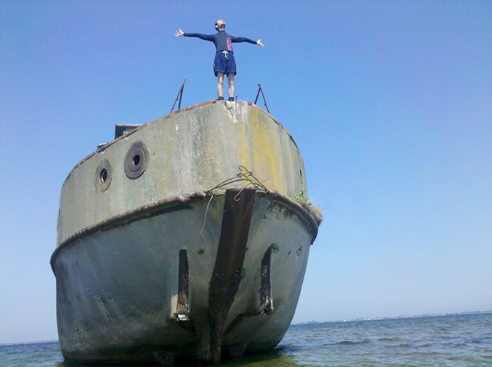 Classic. "I'm king of the wooooooorld!" Photo by geocacher S-Man42