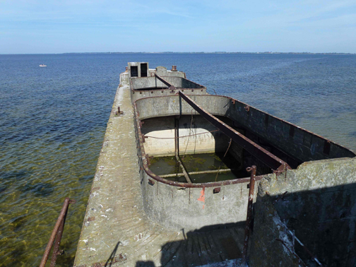 View from the deck. I don't think it's sea-worthy anymore. Photo by geocacher rendl.