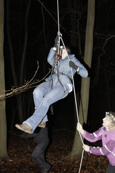Just a little T5 caching in the middle of the night, NBD. Photo courtesy of Geocaching HQ'er Lebbetter