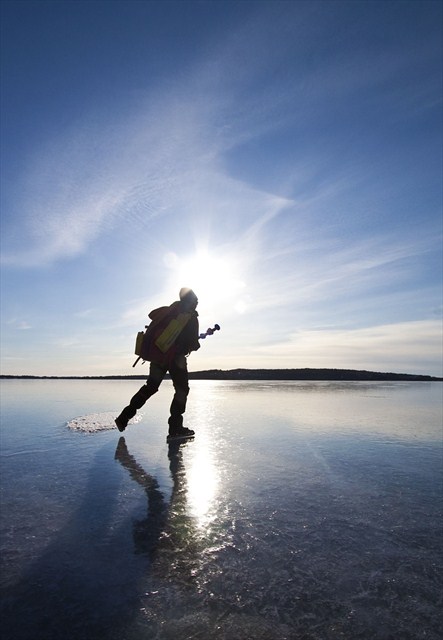 Earn your hot cocoa! Photo by geocacher Trang