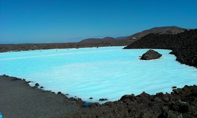 Party like it's 1999 in the Blue Lagoon. Photo by geocacher Purple Rain