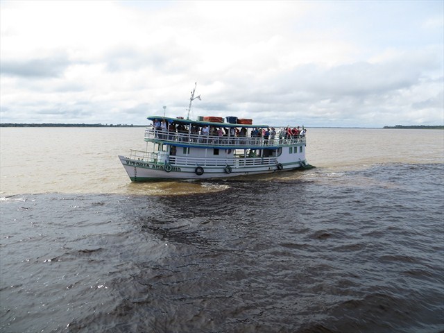 Floating right over the meeting of the waters. Photo by geocacher moppel2009