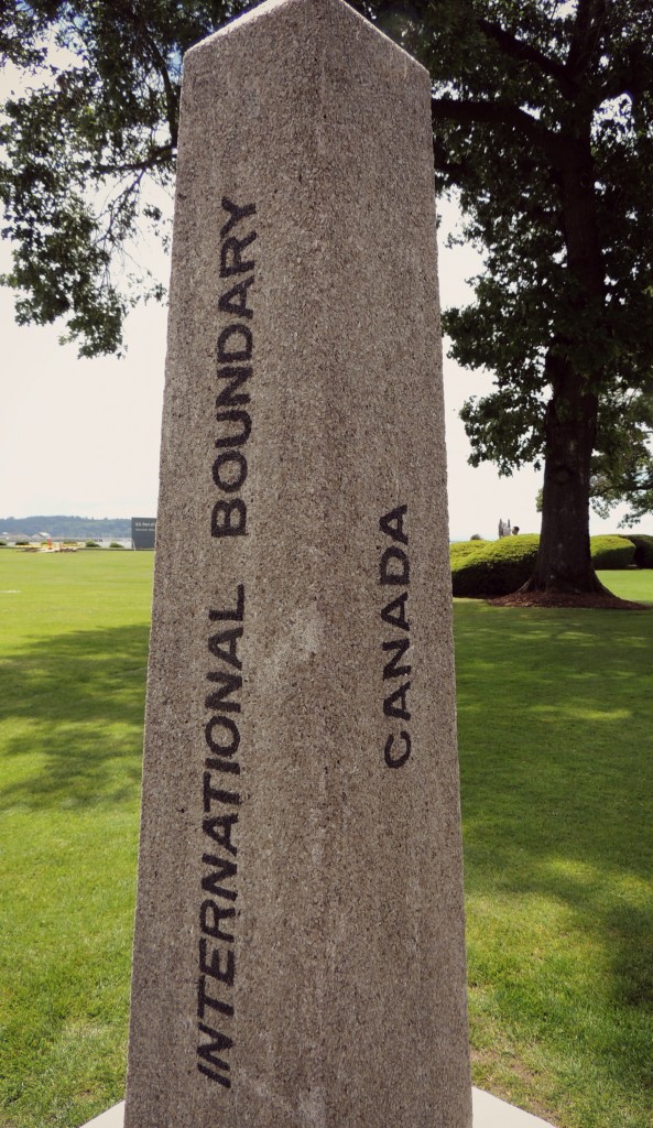 GCD65A, Canada, and the United States of America all share this area of land.