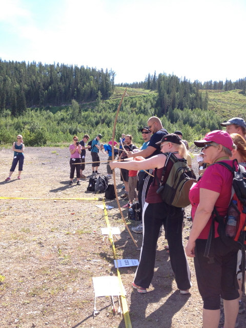 Geocachers prepping for Hunger Games