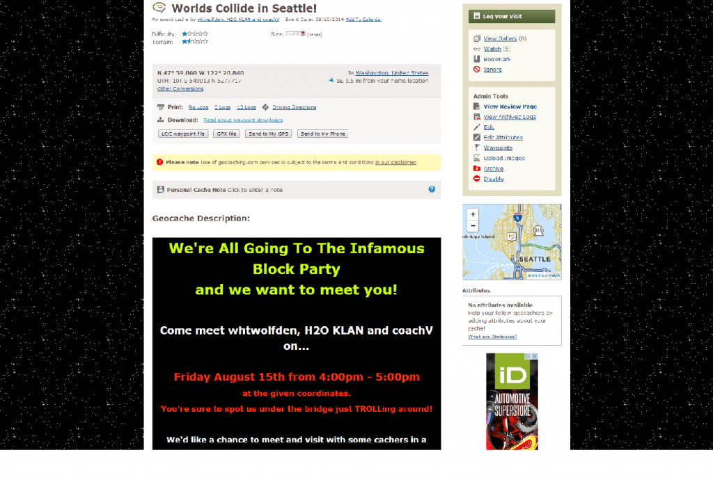 Check out GC57KW3...it literally sparkles.