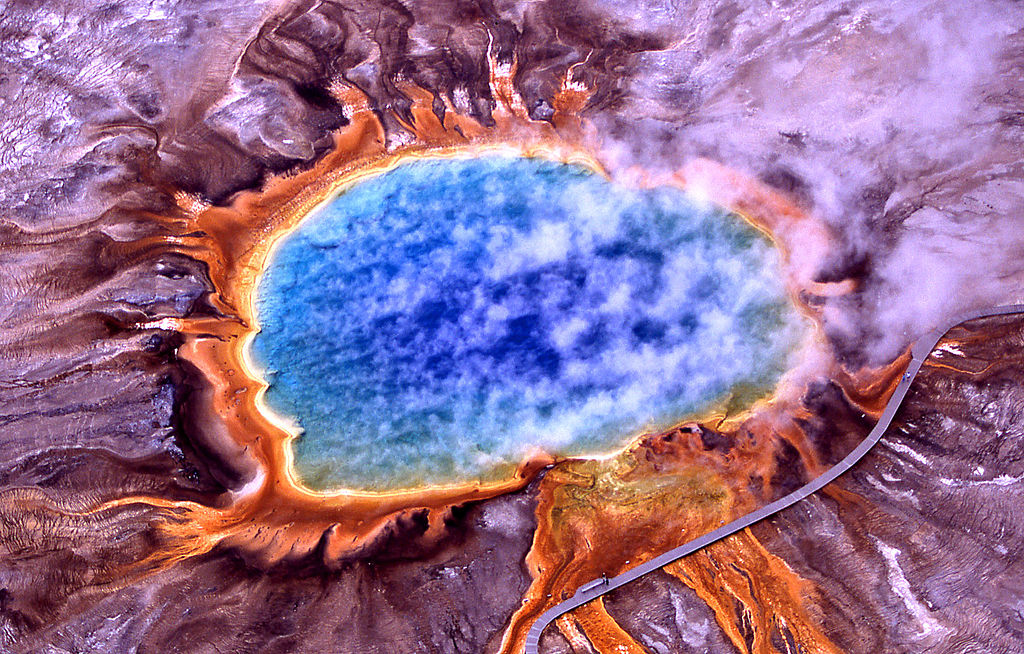 Is this really Earth? Photo: "Grand prismatic spring" by Jim Peaco, National Park Service 