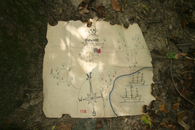Follow the map to the treasure.  Photo courtesy of Woodnutt