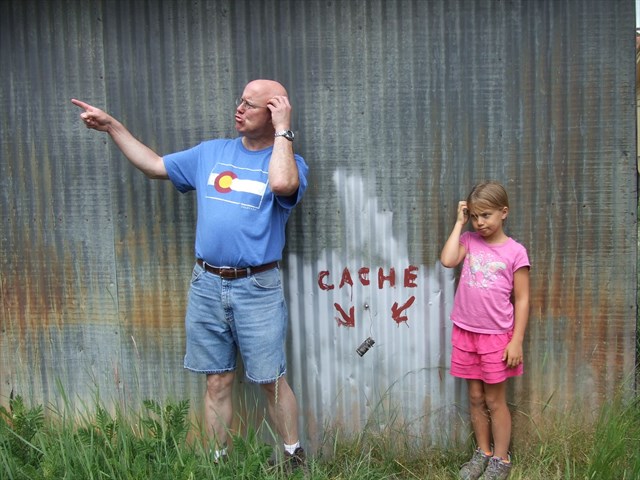 Where oh where could it be? Photo by geocacher 3 Williams Kidz