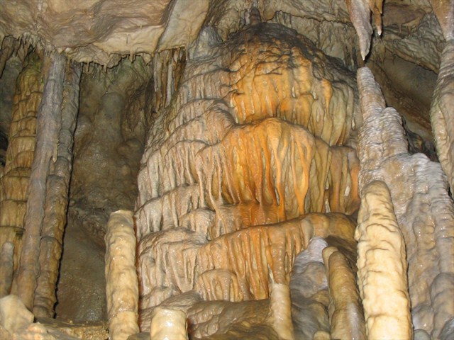 Formations inside the cave. Photo by geocacher FTACH