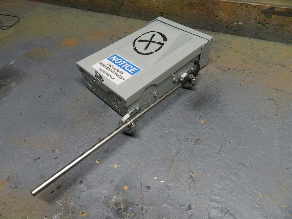 A glimpse of the geocache before it was placed in the wild.