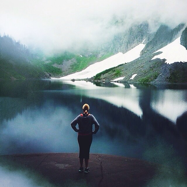 7-24-14 GC13N11: An epic #geocaching hike to Lake Serene in the foothills of the Cascades. How long have you hiked for a geocache?