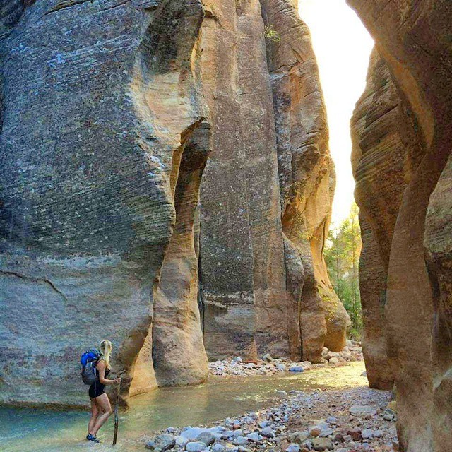 10-7-14 Geocachers, who's up for an extraordinary #hike? The coordinates for EarthCache GCZ5YD in Utah will lead you to the start of the Zion Narrows trail. The rest is up to you.