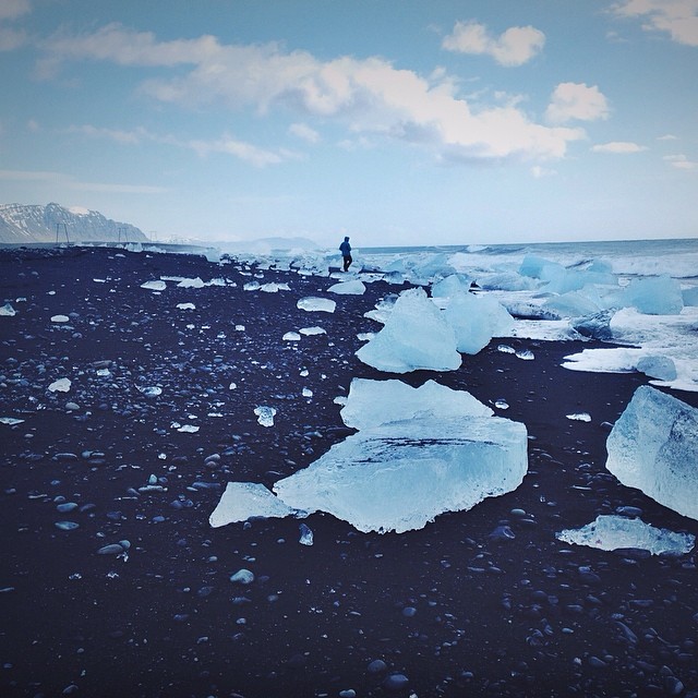 4-29-2014 View from GC1CWV4 in Iceland. This #EarthCache is of a glacial river lagoon - and incredible wonder of nature. What amazing natural spectacles has #geocaching shown you?