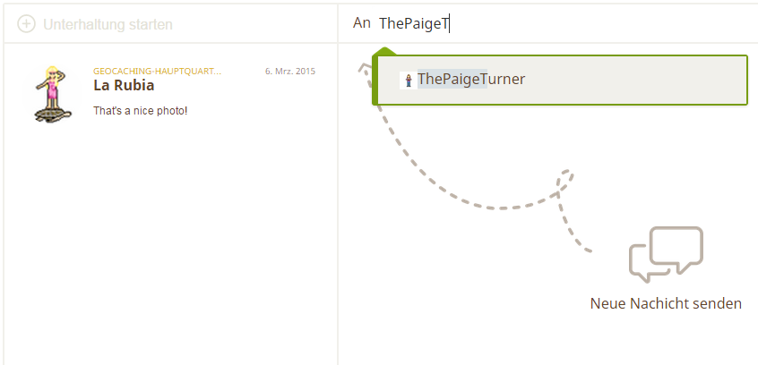 Neue Nachricht Senden