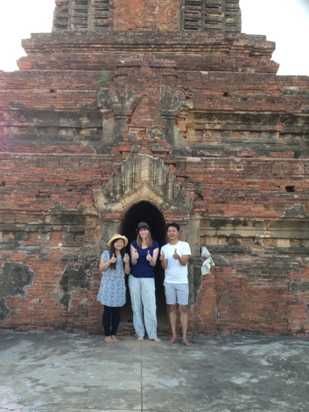 These three after making the find! Photo by geocacher Free family