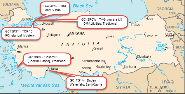 5 Wonderful geocache you can find in Turkey