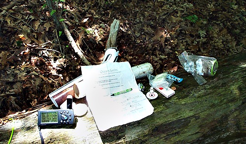 The contents found in the first Mystery Cache