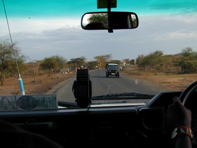 Driving to the world's first Virtual Cache in Kenya