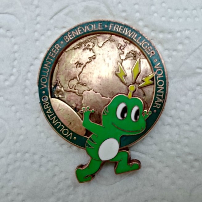 The Froggy GeoCoin after a good cleaning