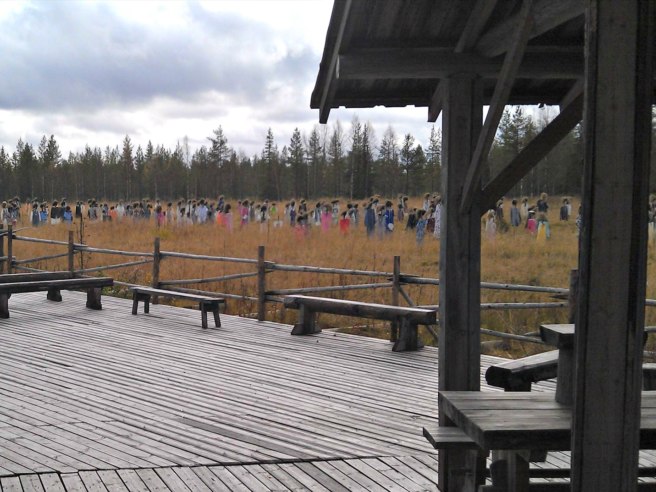 A view from the nearby cafe