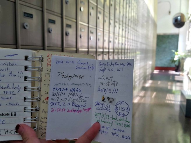 Sign the logbook and add to the Letterbox experience