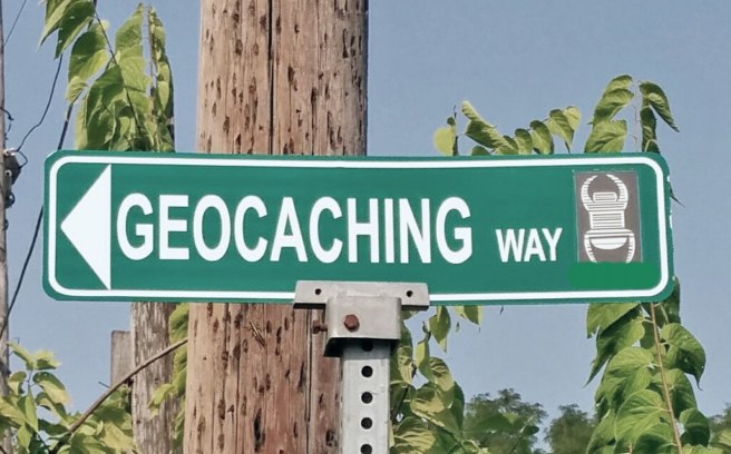 Found at the end of Geocaching Way