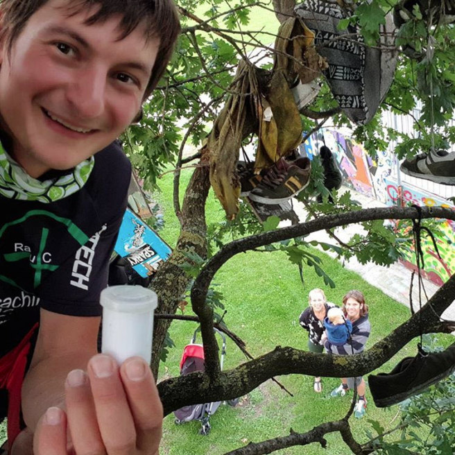 A photo from Country #3, the Netherlands. Notice it's a T5 and my new friends are watching!