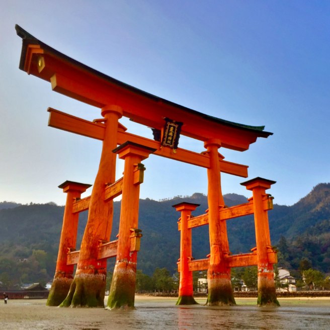 The Itsukushima Shinto Shrine is listed as a UNESCO World Heritage Site and considered a Japanese National Treasure.
