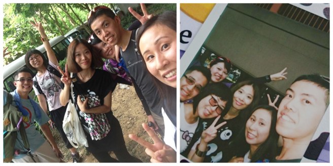 Geocaching friends before and after photolog!