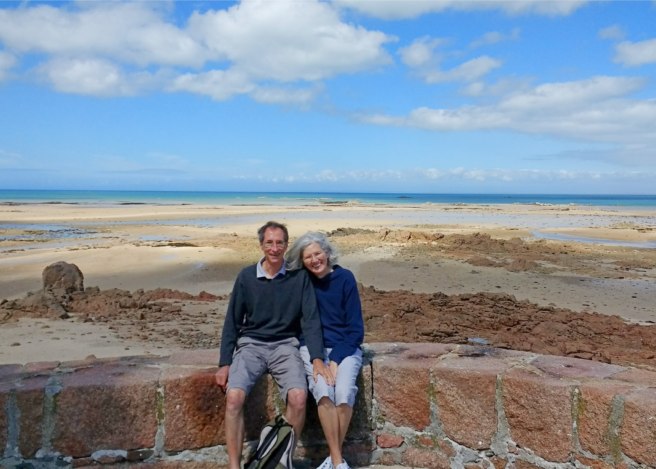 Current cache owners Alan and Jan (Fauvic) at the cache location