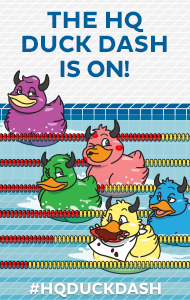 [The HQ Duck Dash is on!]