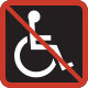 Não é acessível a cadeira de rodas